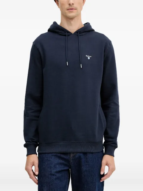 Barbour logo hooded sweatshirt