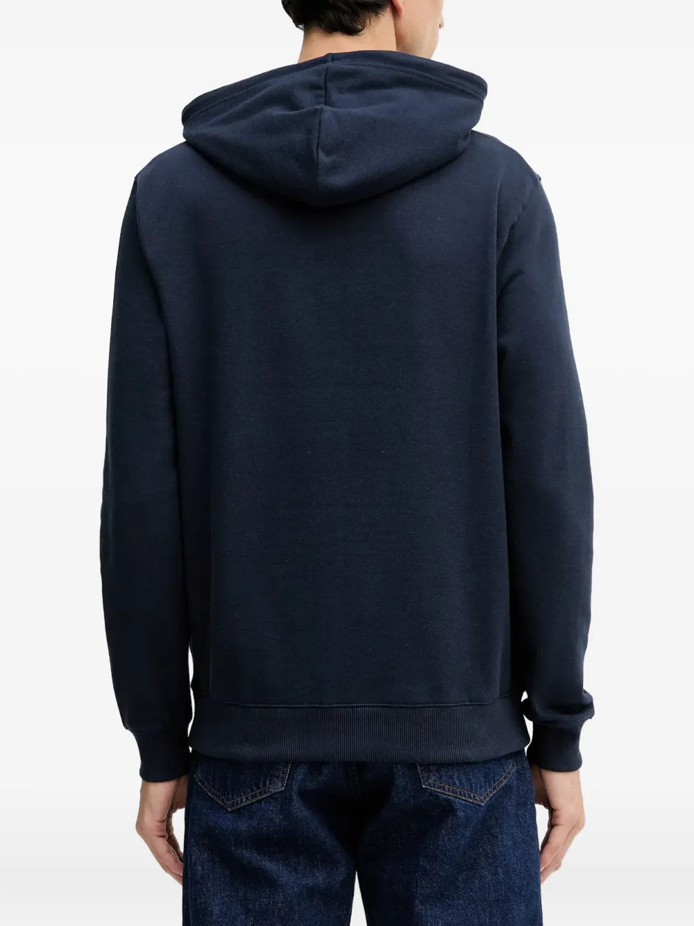 Barbour Logo Hooded Sweatshirt In Blue