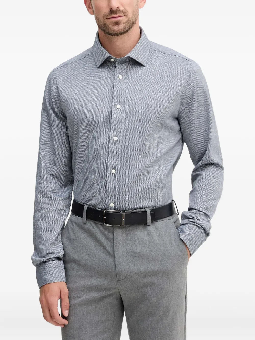 Barbour Elmfield Logo-detail Shirt In Blue