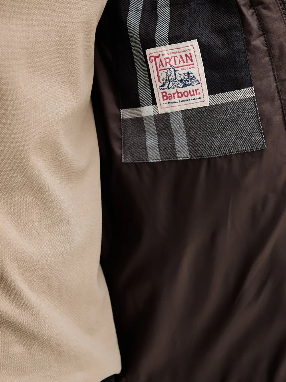 Barbour Gewatteerd jack Bruin