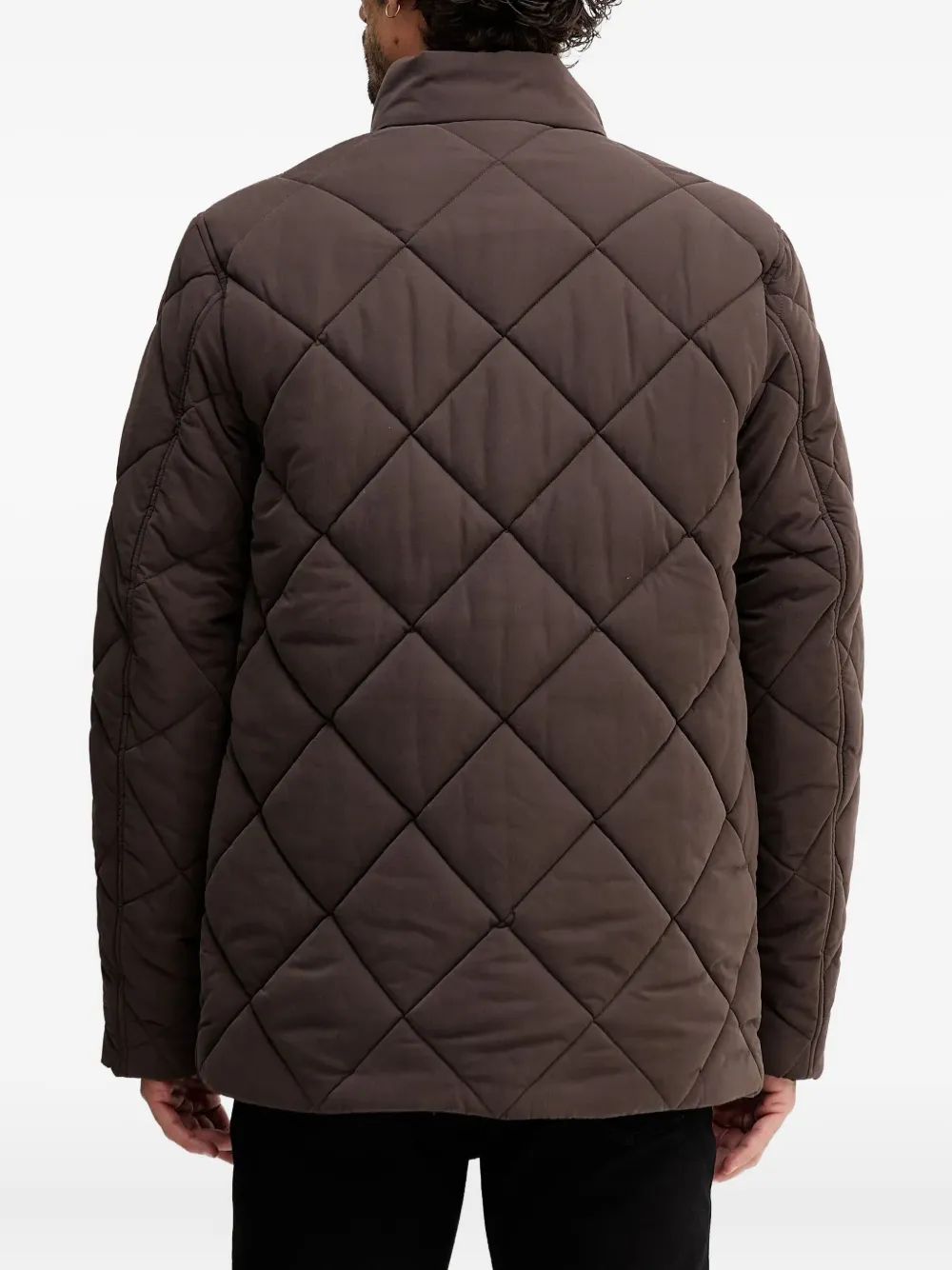 Barbour Gewatteerd jack Bruin