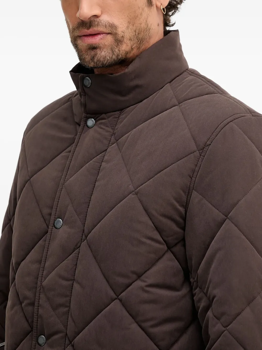 Barbour Gewatteerd jack Bruin