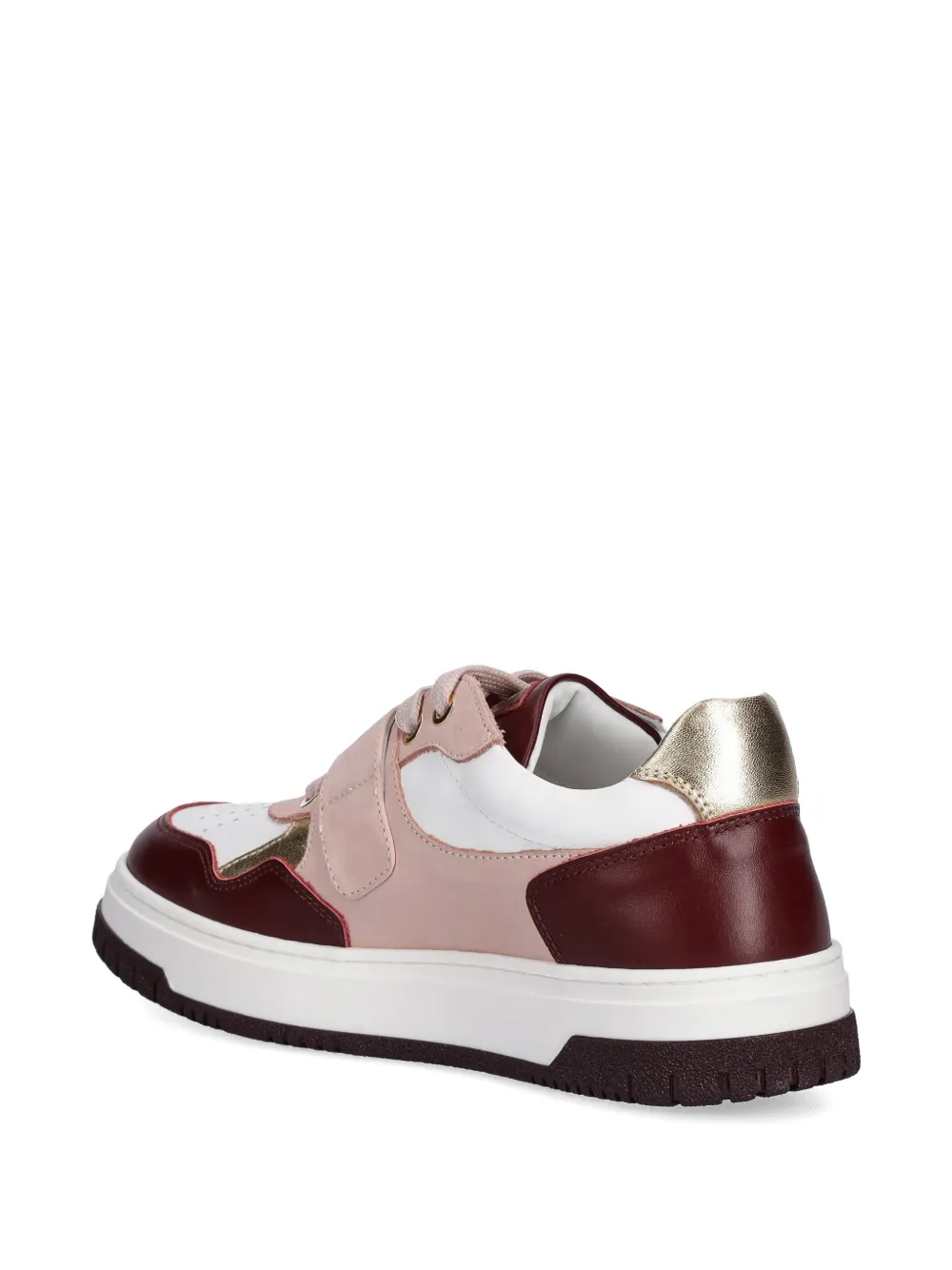 Elisabetta Franchi La Mia Bambina leather sneakers Wit