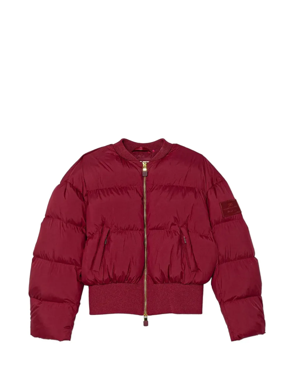 Elisabetta Franchi La Mia Bambina quilted bomber jacket - Rosso