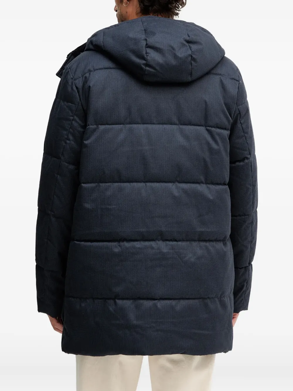 Barbour Gewatteerd jack met geborduurd logo Blauw