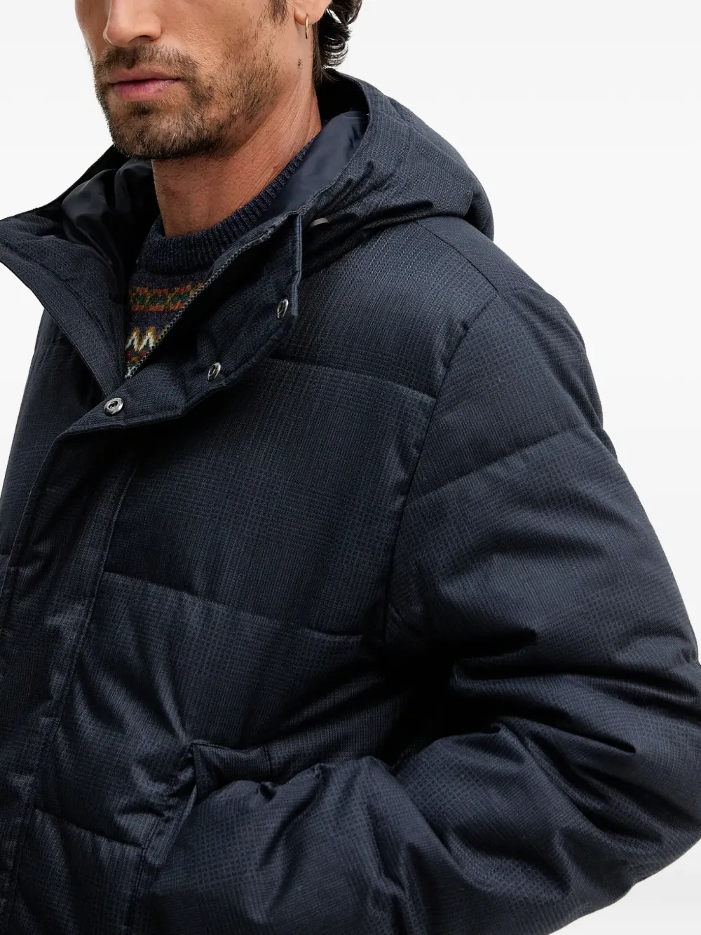 Barbour Gewatteerd jack met geborduurd logo Blauw