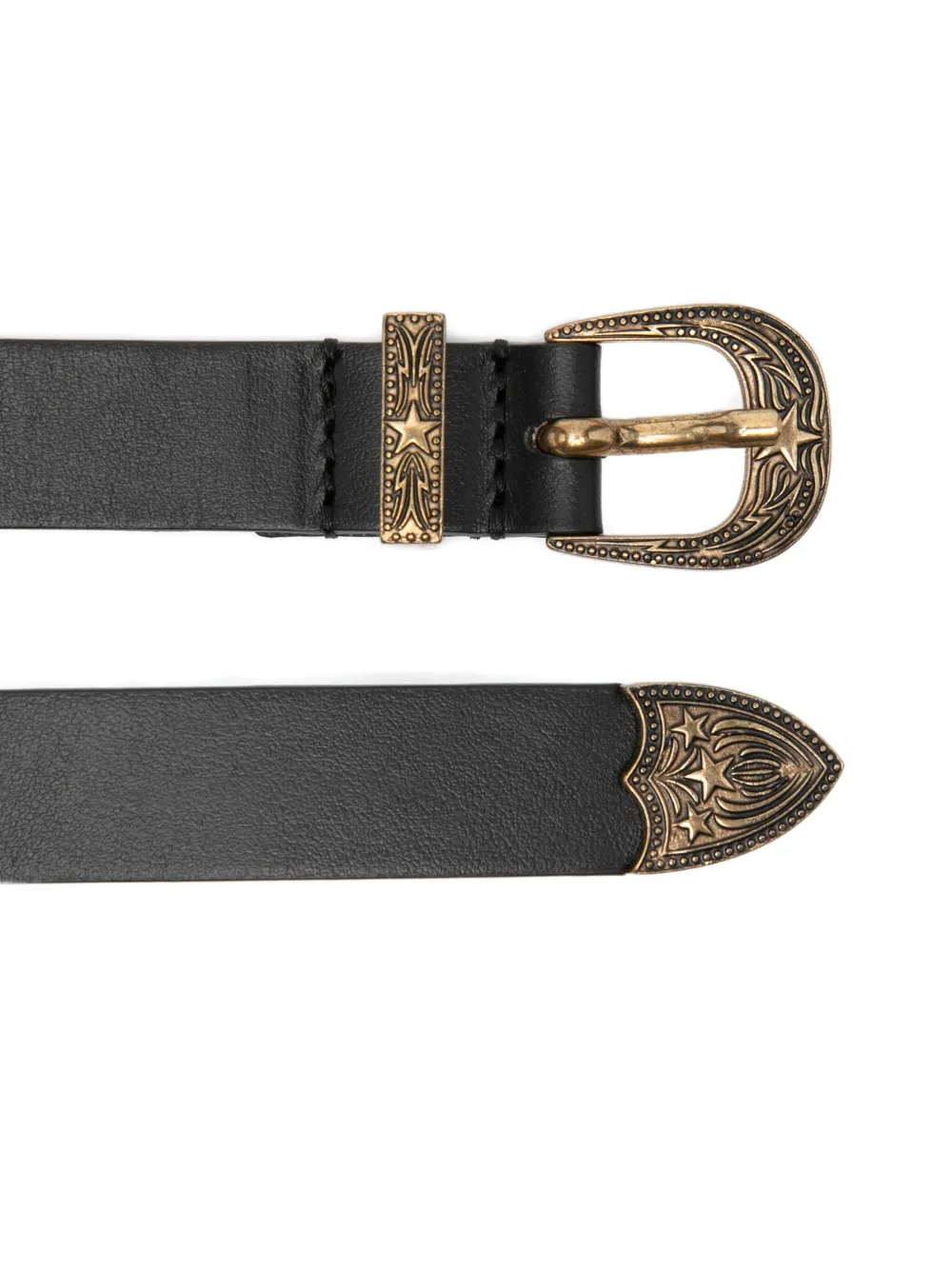 DONDUP Gespriem met sterdetail - Zwart