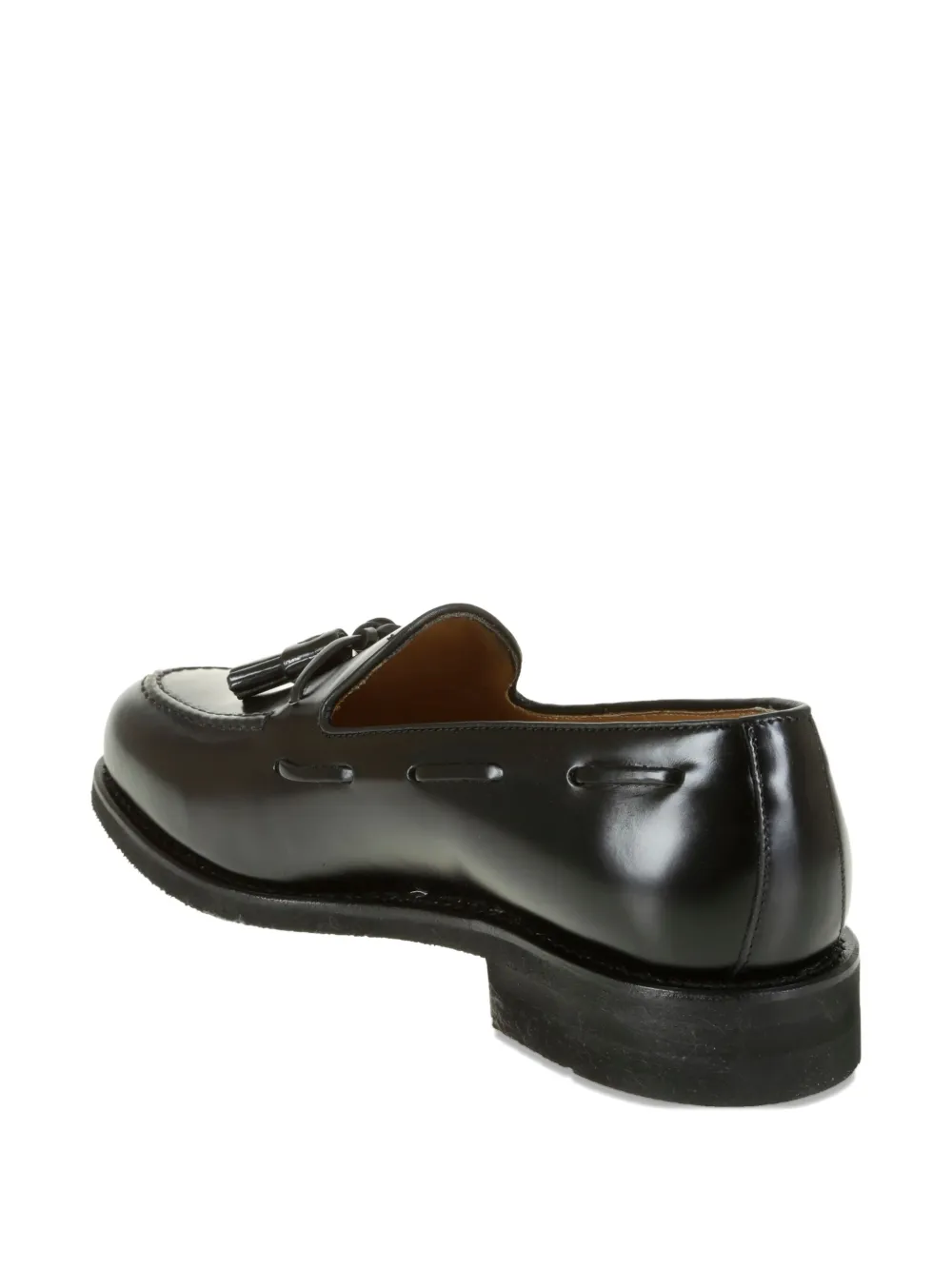 Berwick Shoes Leren loafers met kwastje BLACK