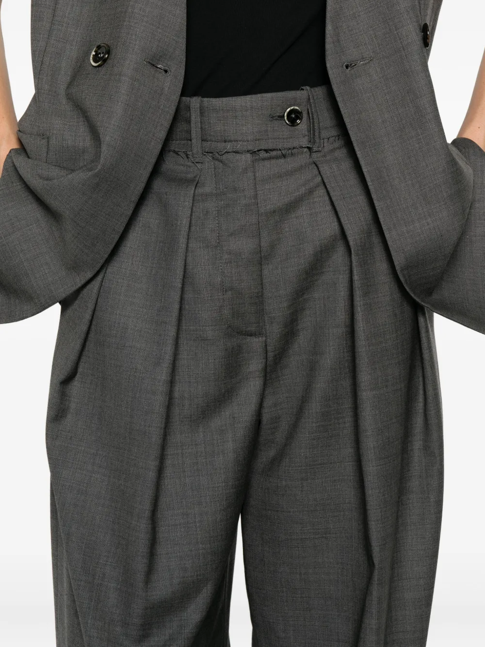 Nine In The Morning Plooibroek Grijs