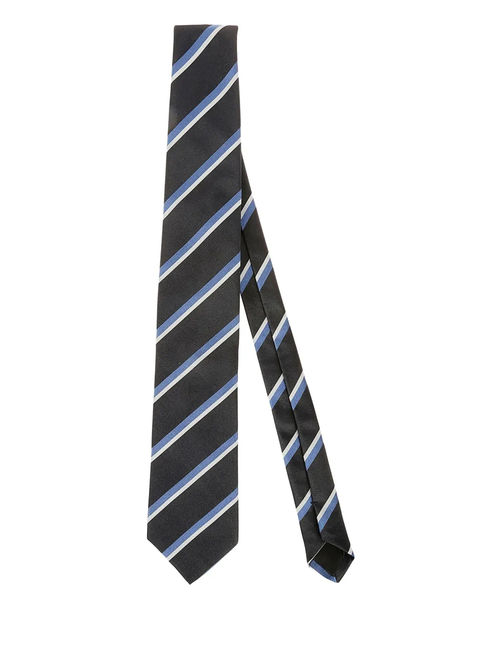 BIGI MILANO striped silk tie | Grey | Image 1