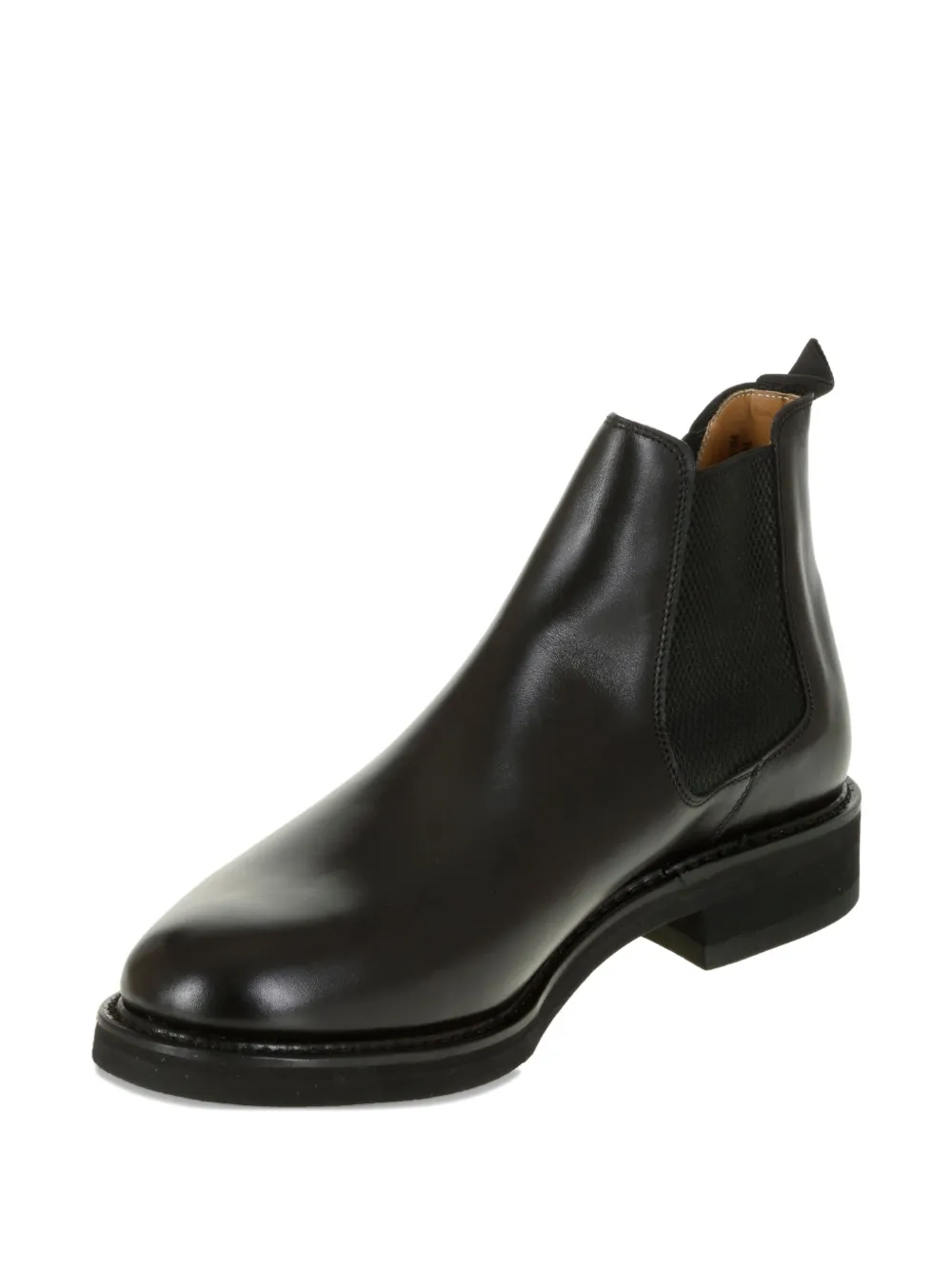 Berwick Shoes Leren laarzen met elastische band BLACK