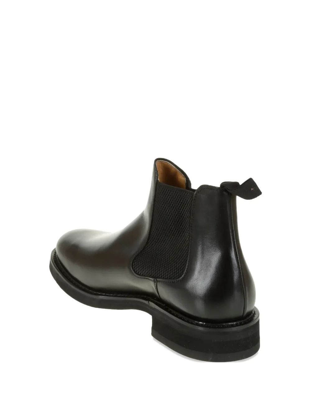 Berwick Shoes Leren laarzen met elastische band BLACK