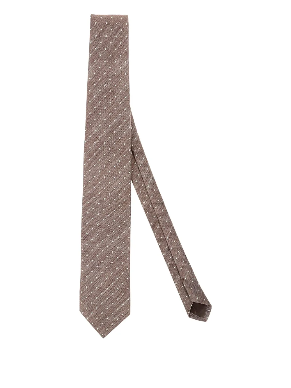 BIGI MILANO polka-dot tie | Brown | Image 1