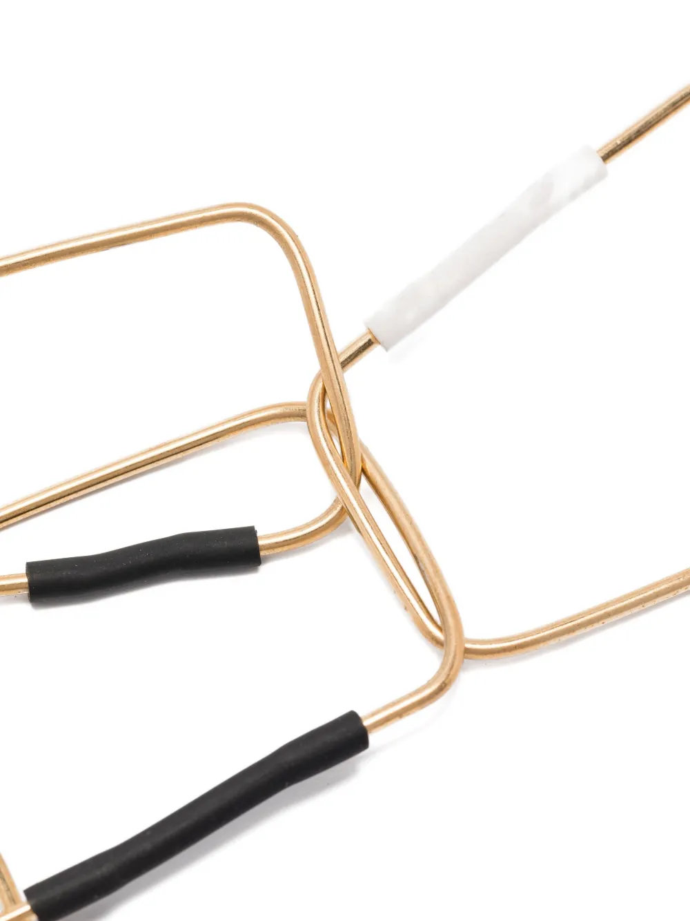 Liviana Conti Leather Geometric Necklace In Gold