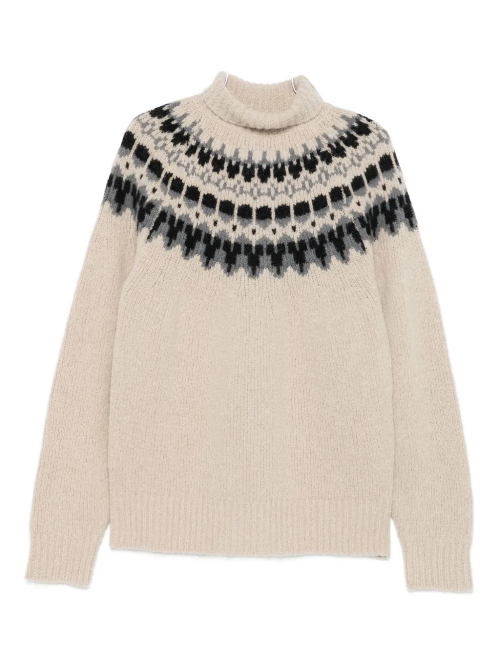 Barena Venezia Patterned Roll-neck Sweater In Multi