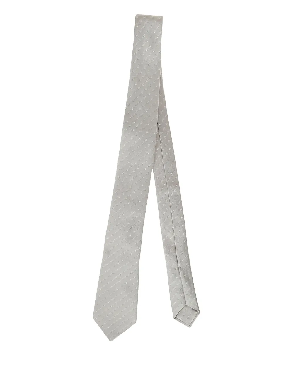 PETRONIUS patterned wool tie | Grey | Image 1