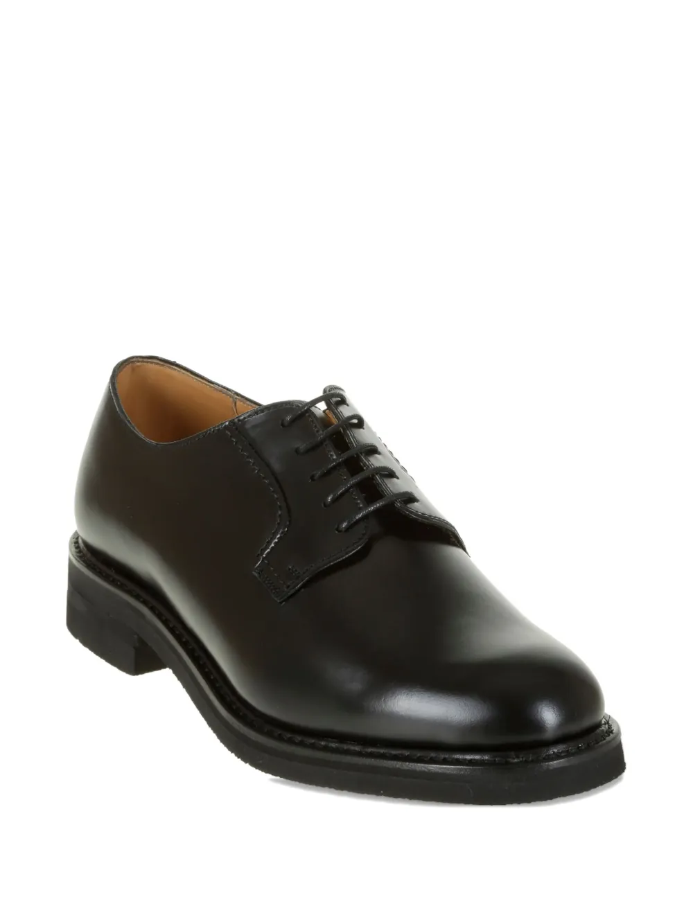 Berwick Shoes Leather Derby Shoes In Black