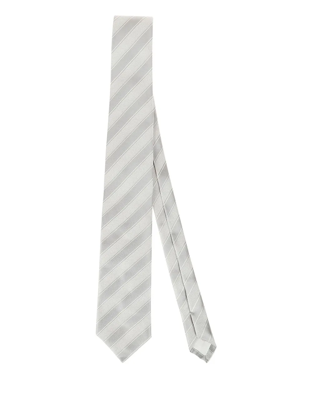 BIGI MILANO striped silk tie | Grey | Image 1