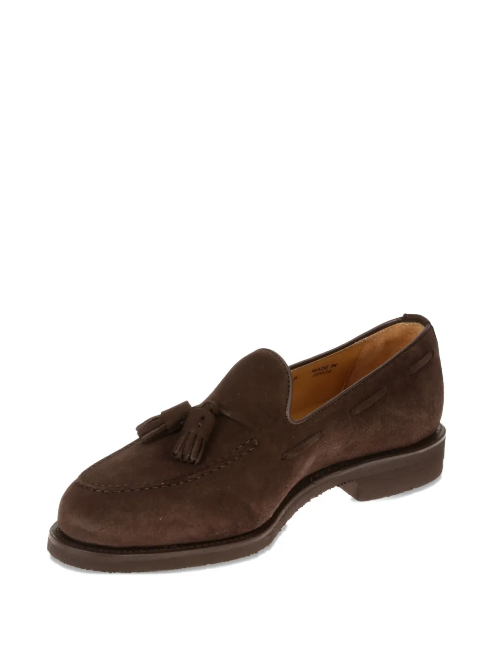 Berwick Shoes Leren loafers met kwastje Bruin