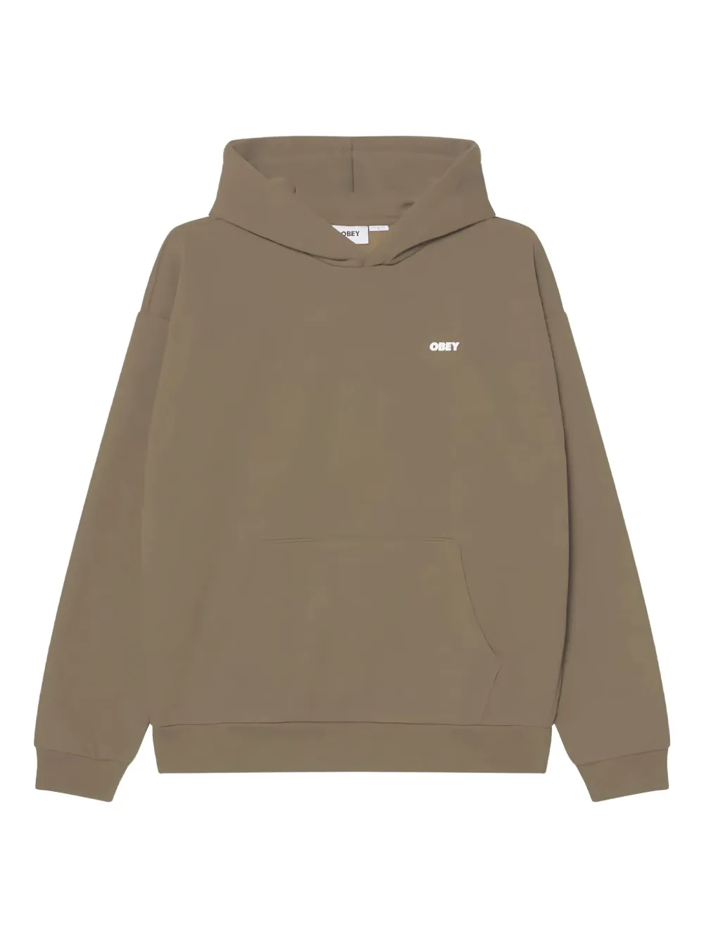Obey graphic hoodie | Brown | Image 1