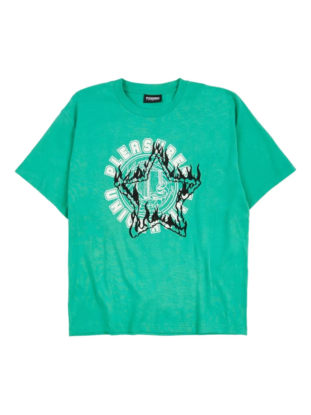 Pleasures logo short-sleeve T-shirt | Green | Image 1