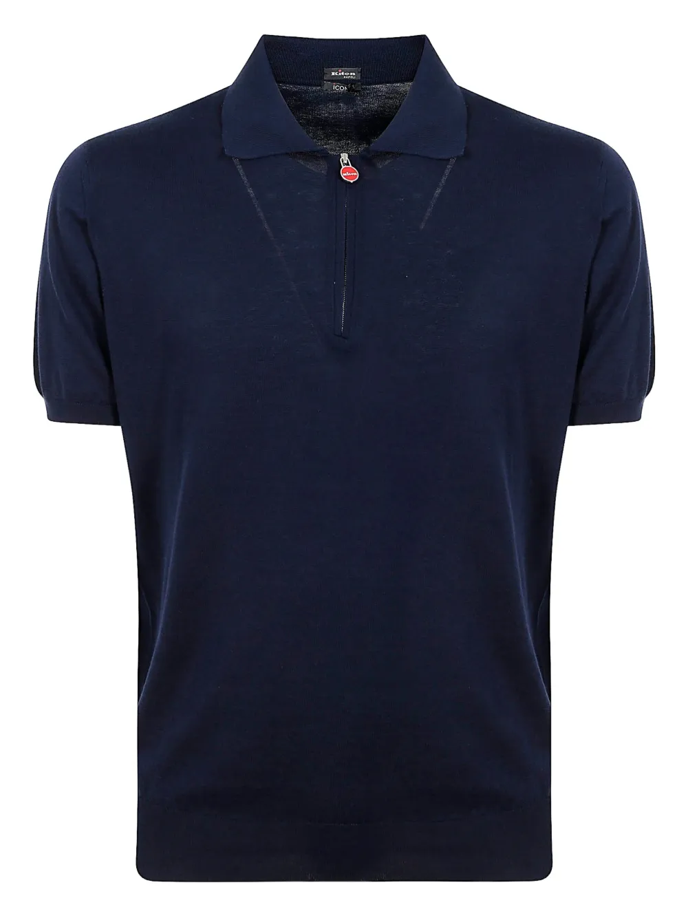 Kiton zip-fastening polo shirt | Blue | Image 1