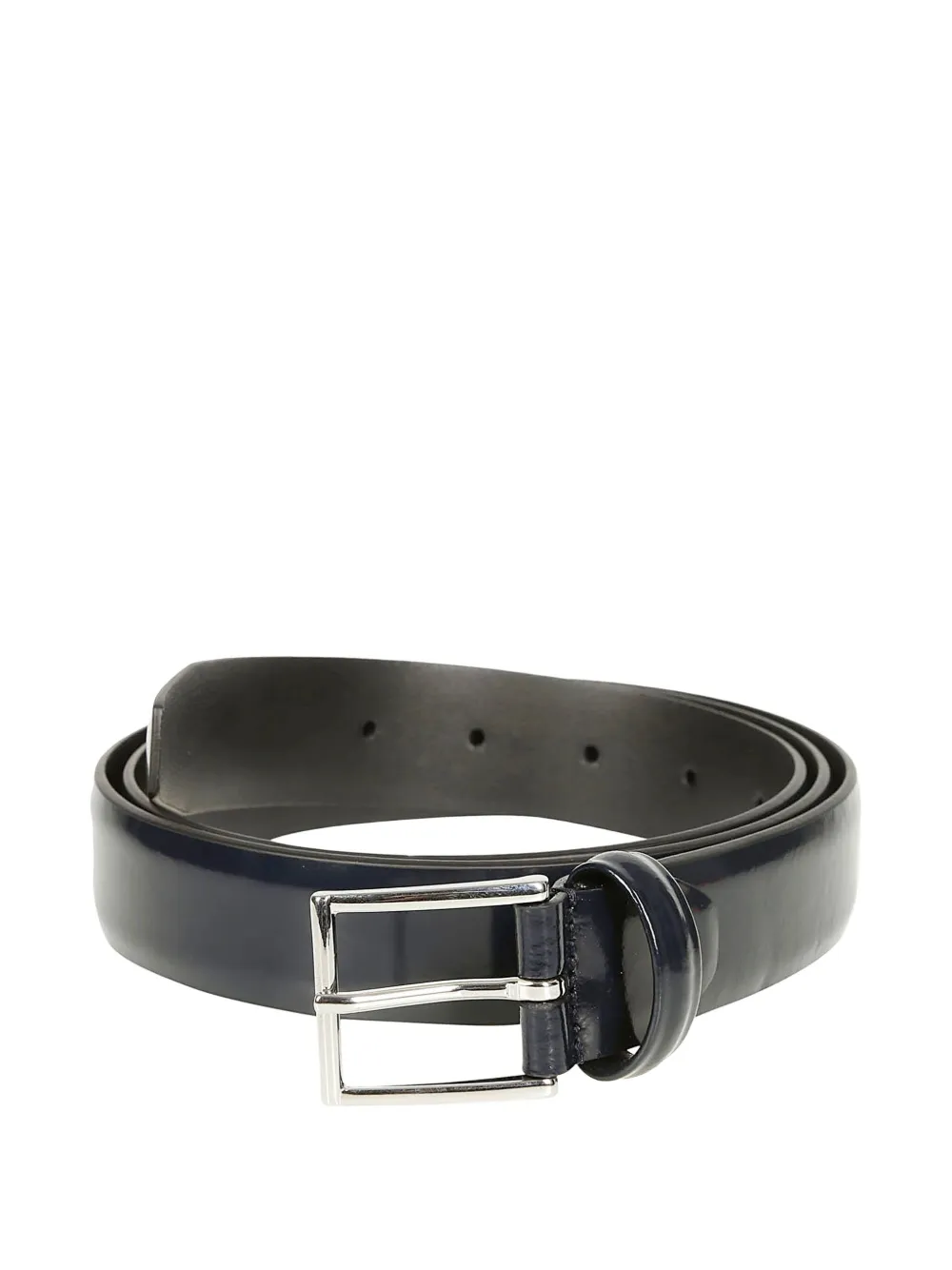 Anderson's Brushed-finish Leather Belt In Black