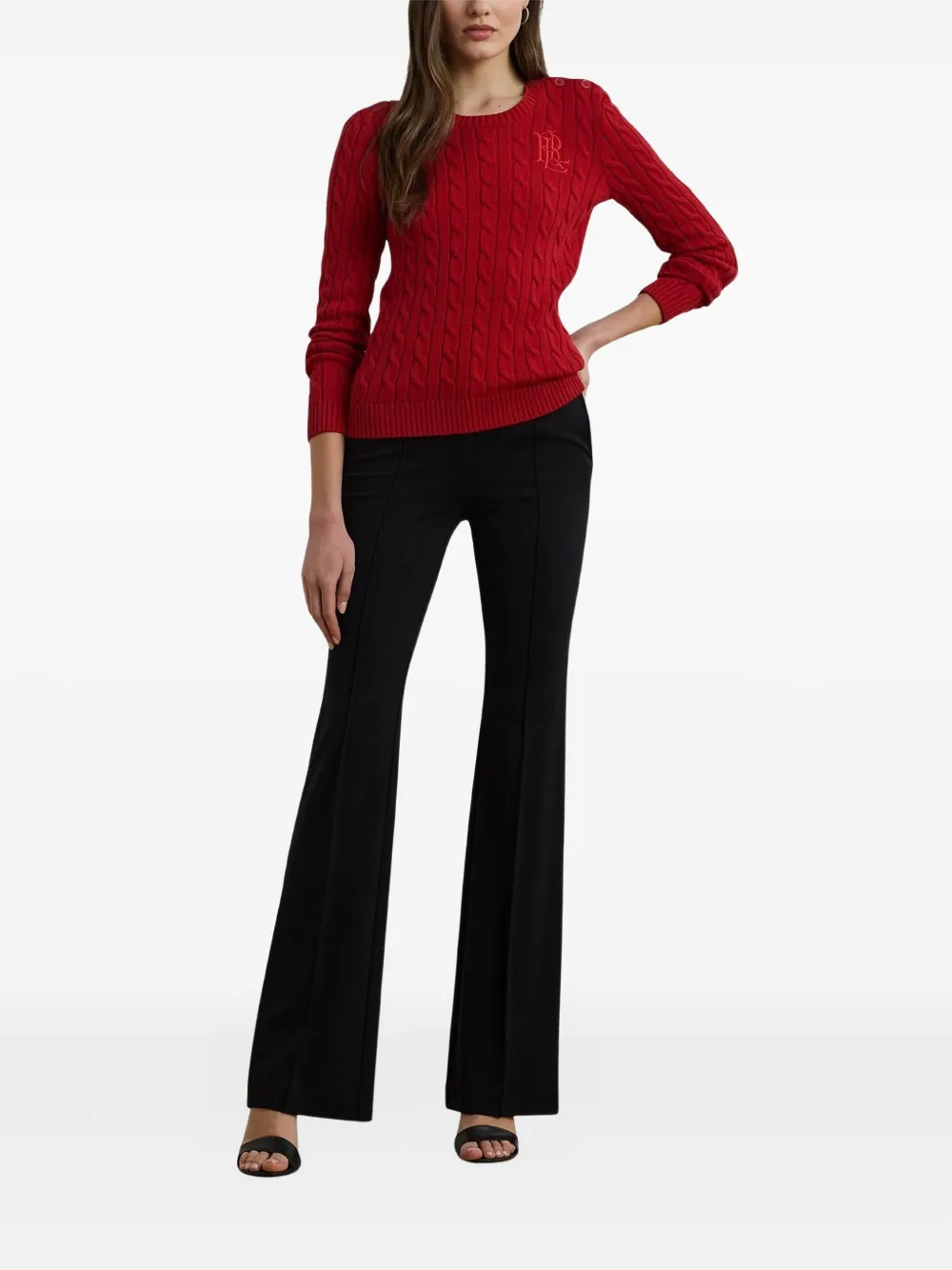 Ralph Lauren Cable-knit Sweater In Red