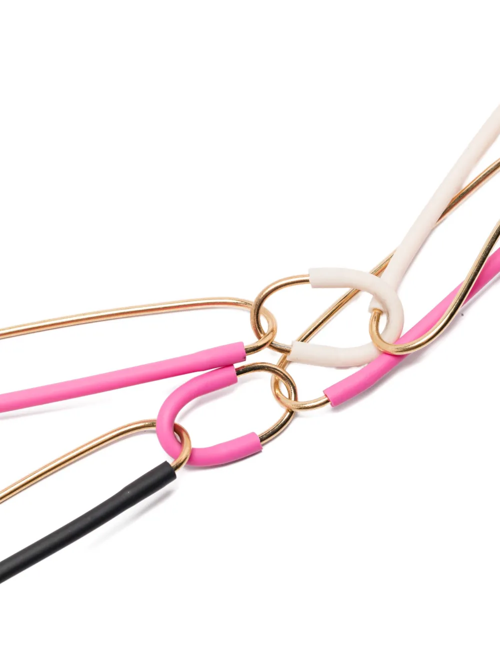 Liviana Conti Leather-link Necklace In Multi