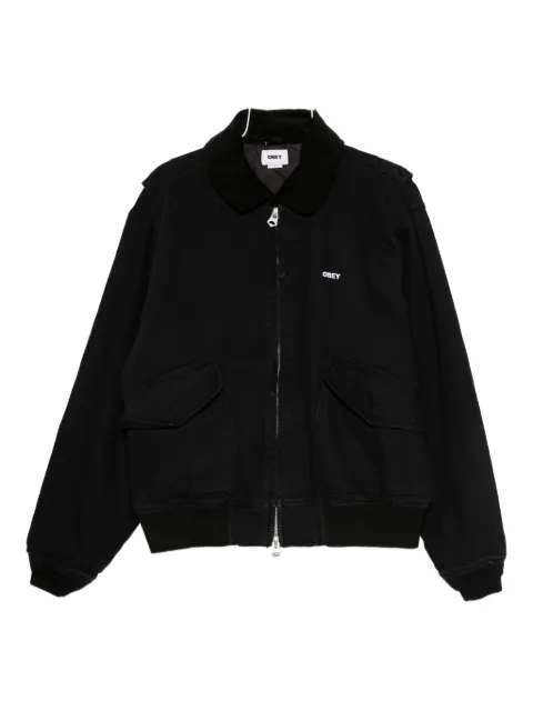 Obey Cwu corduroy-collar jacket