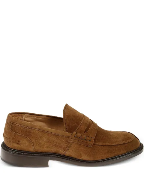 Tricker's suede loafers