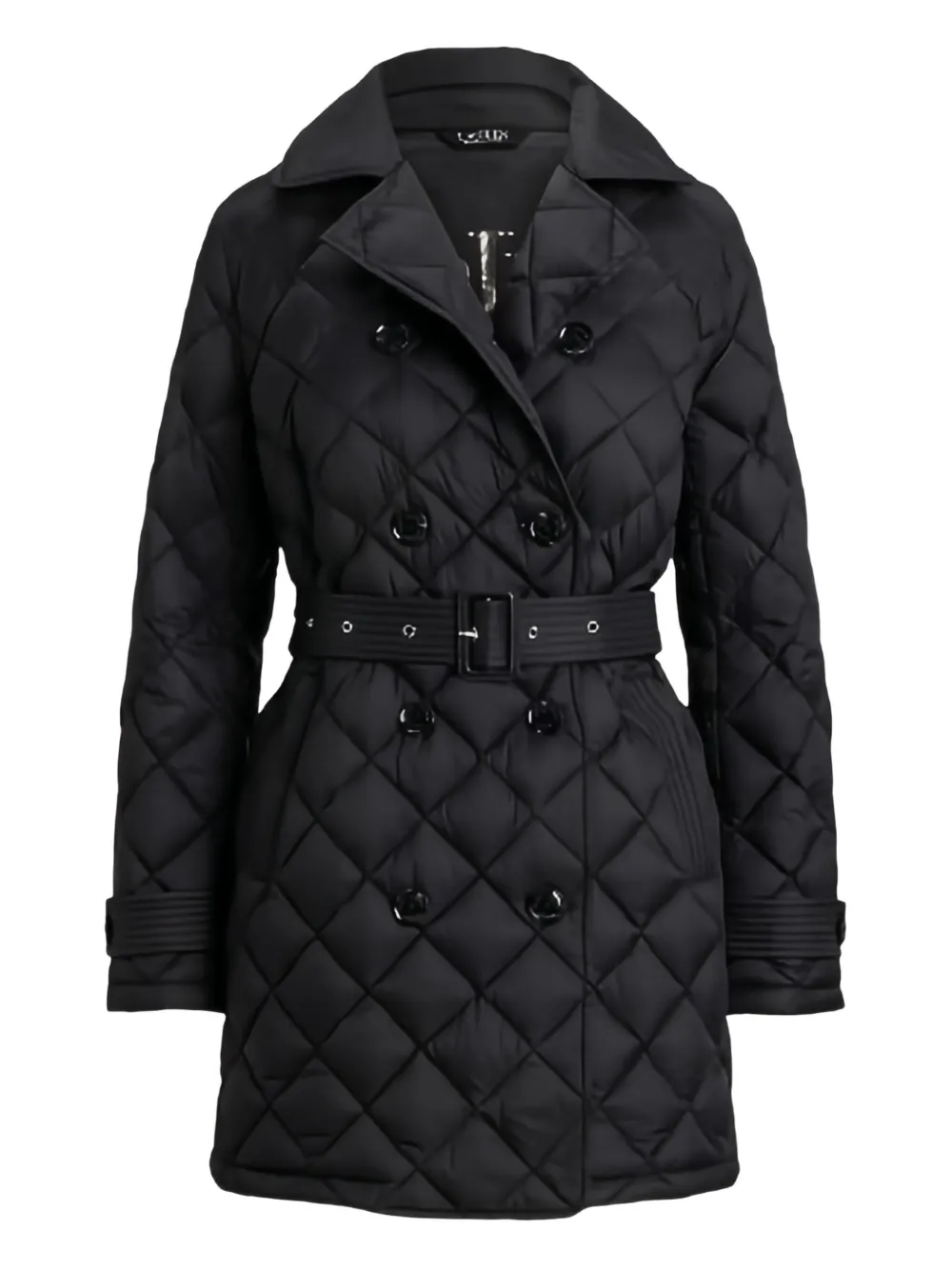 Lauren Ralph Lauren quilted belted coat - Nero