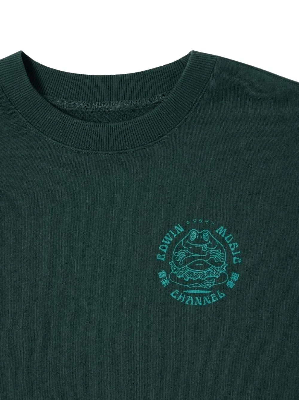 Edwin Music Channel Sweatshirt In Green