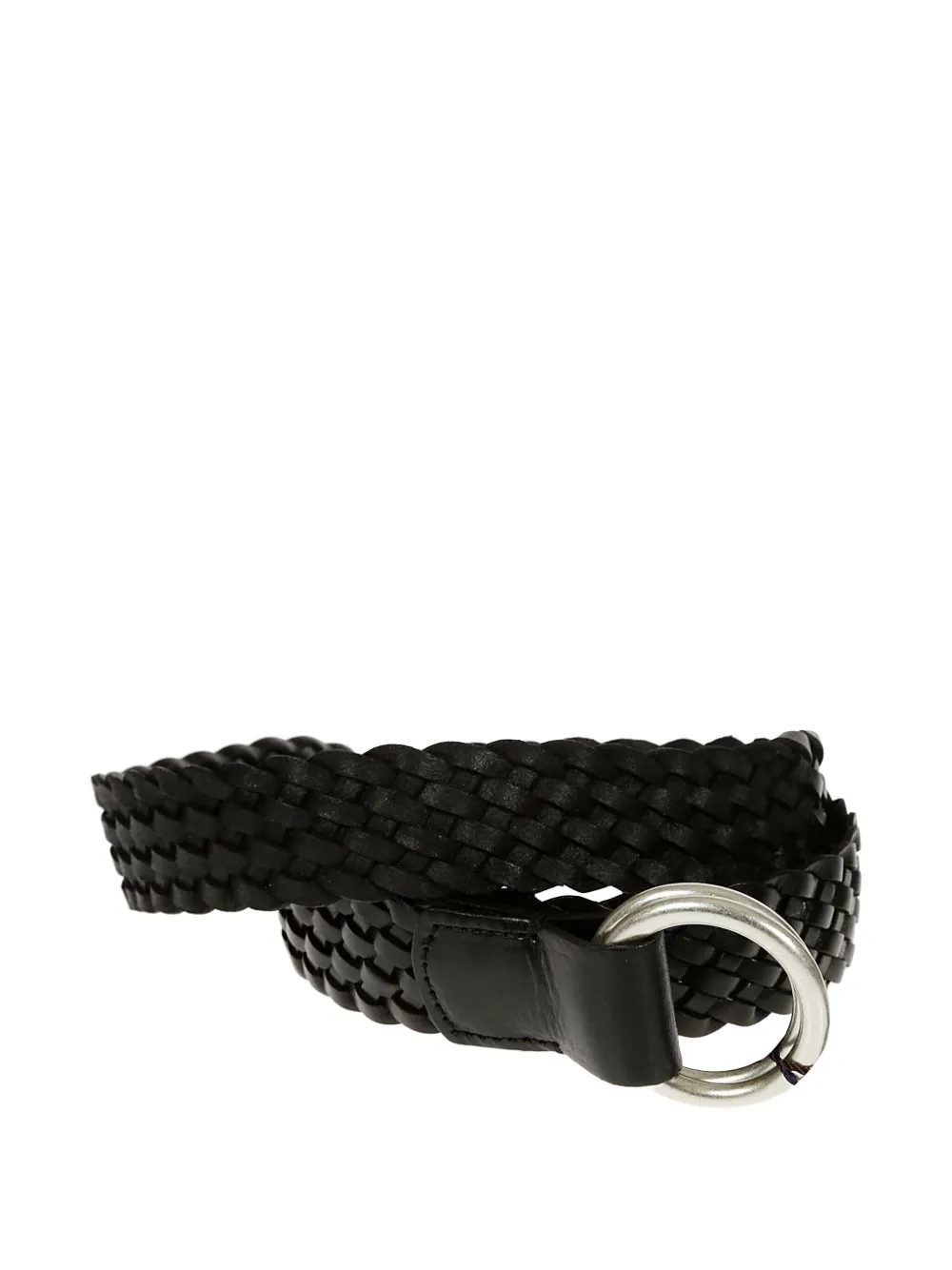Anderson's Braided Leather Belt In Black