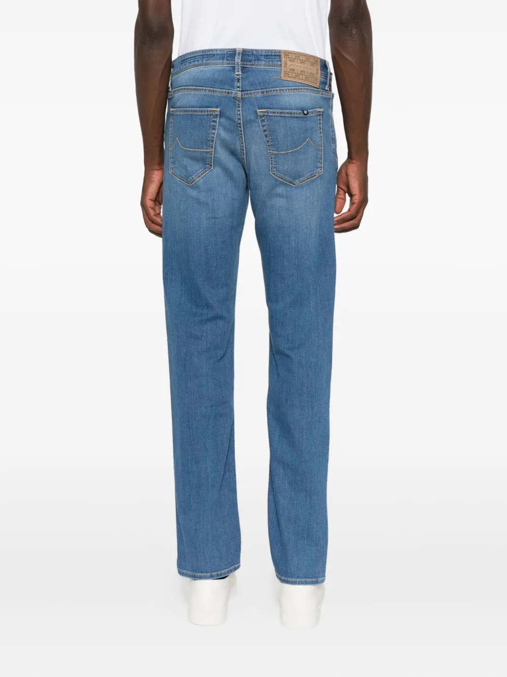 Jacob Cohën Katoenen jeans met vijf zakken Blauw