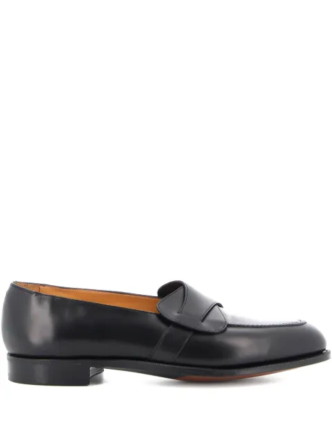 Edward Green leather slip-on loafers