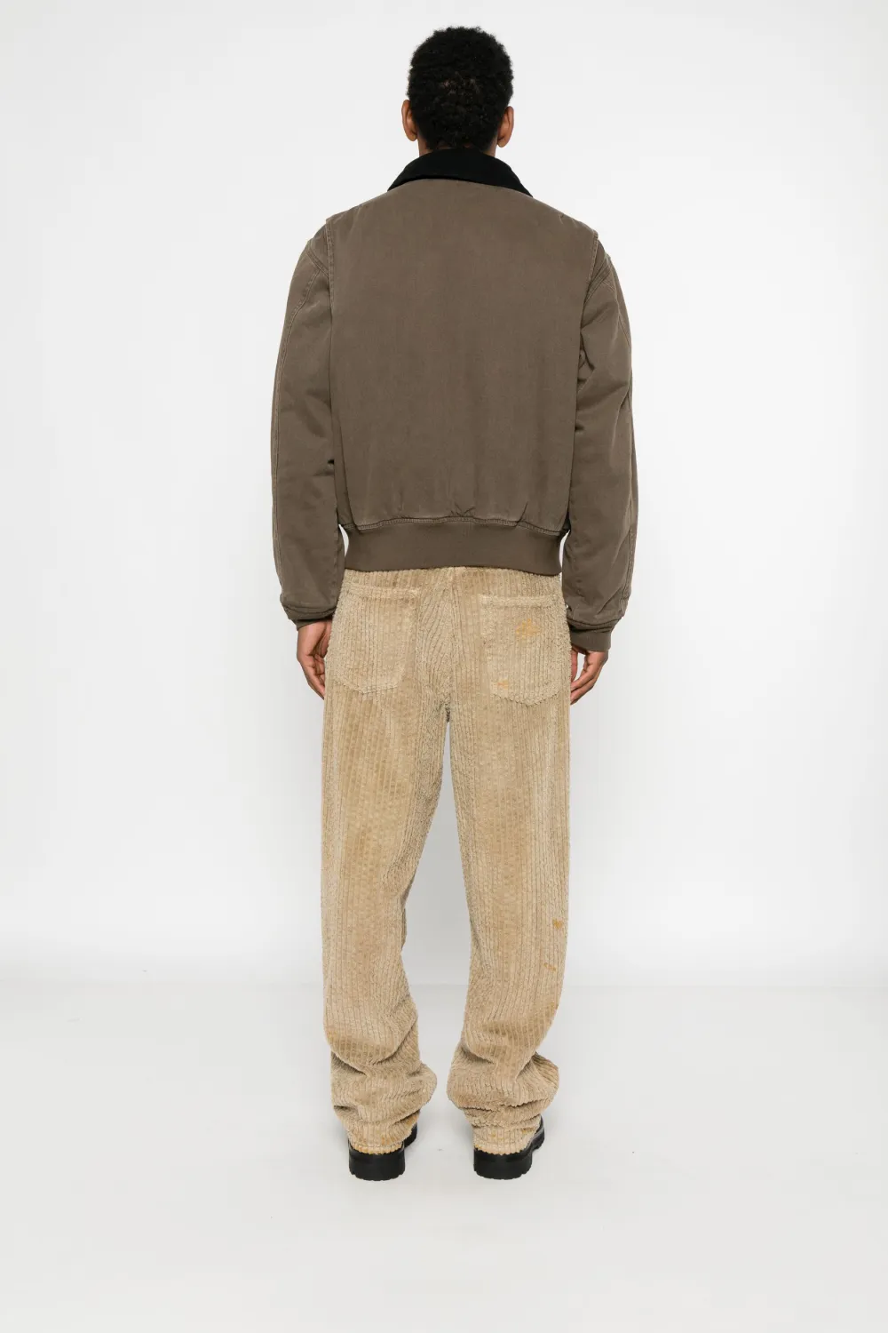 Obey Cwu Corduroy-collar Jacket In Multi