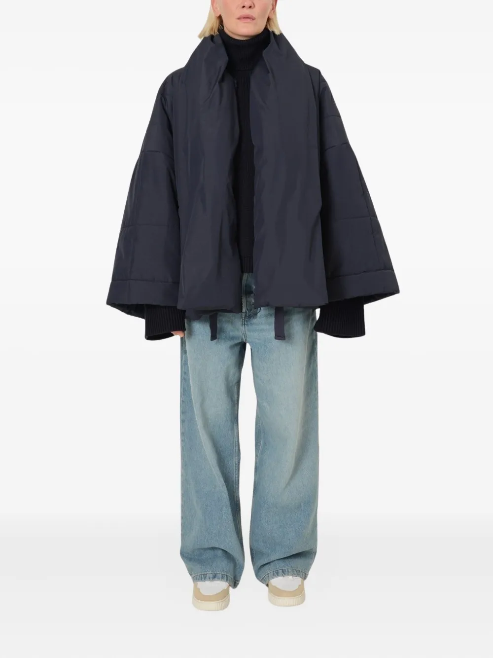 Embassy Of Bricks And Logs Quilted Jacket In Blue