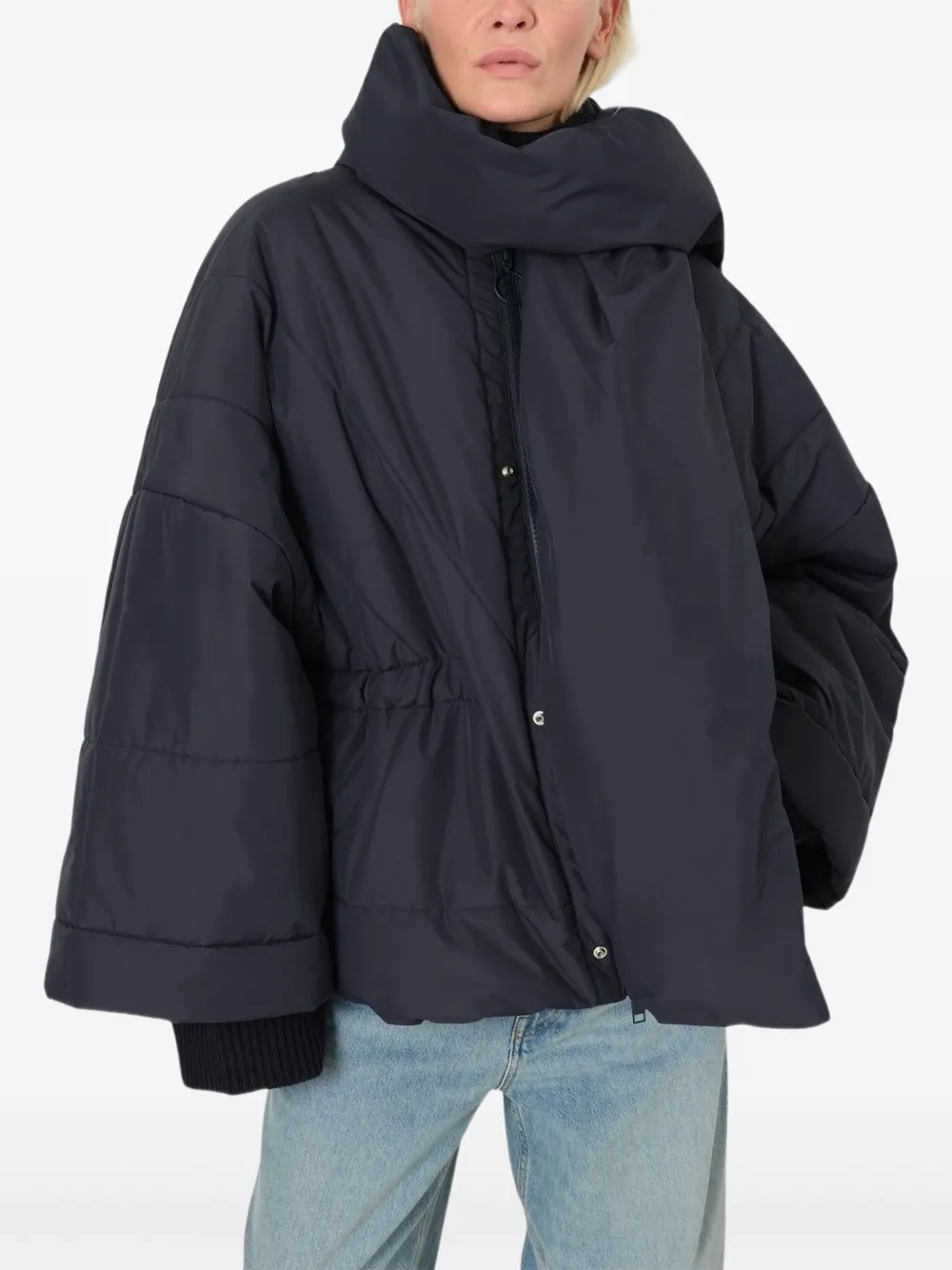 Embassy Of Bricks And Logs Quilted Jacket In Blue