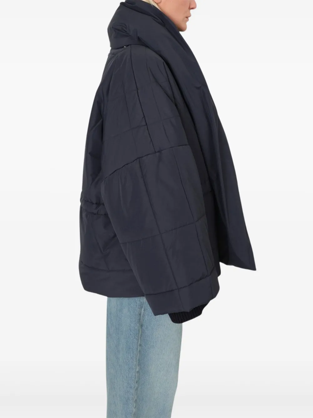 Embassy Of Bricks And Logs Quilted Jacket In Blue