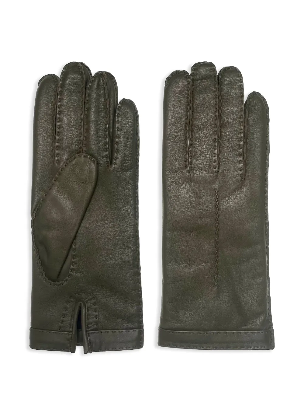 Restelli leather gloves | Green | Image 1