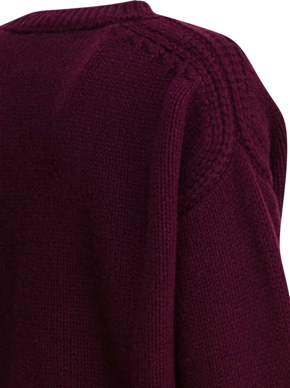 Sa Su Phi Long-sleeve Crew-neck Sweater In Purple
