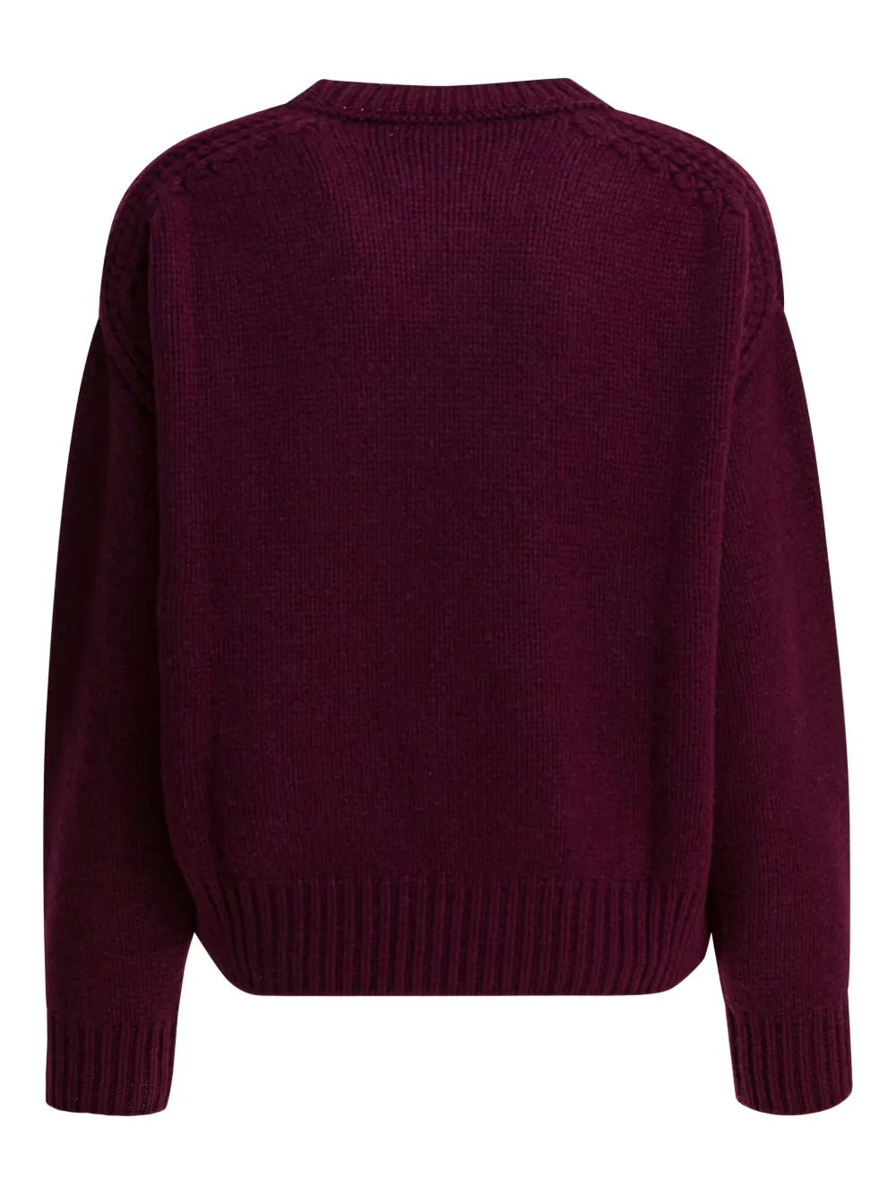Sa Su Phi Long-sleeve Crew-neck Sweater In Purple