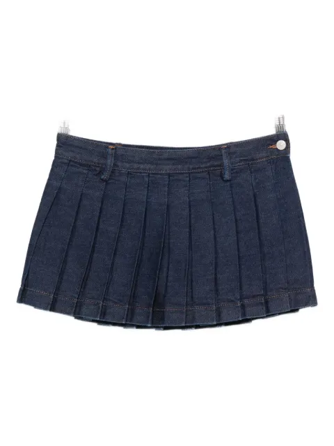 7 For All Mankind pleated mini skirt