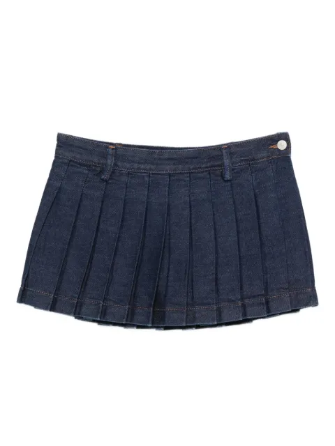 7 For All Mankind pleated mini skirt