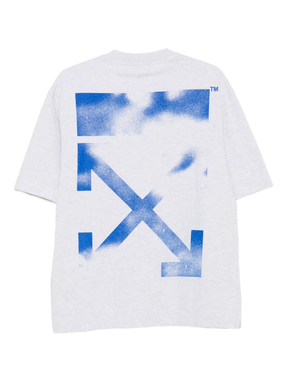 Off-White T-shirt met ronde hals - Grijs