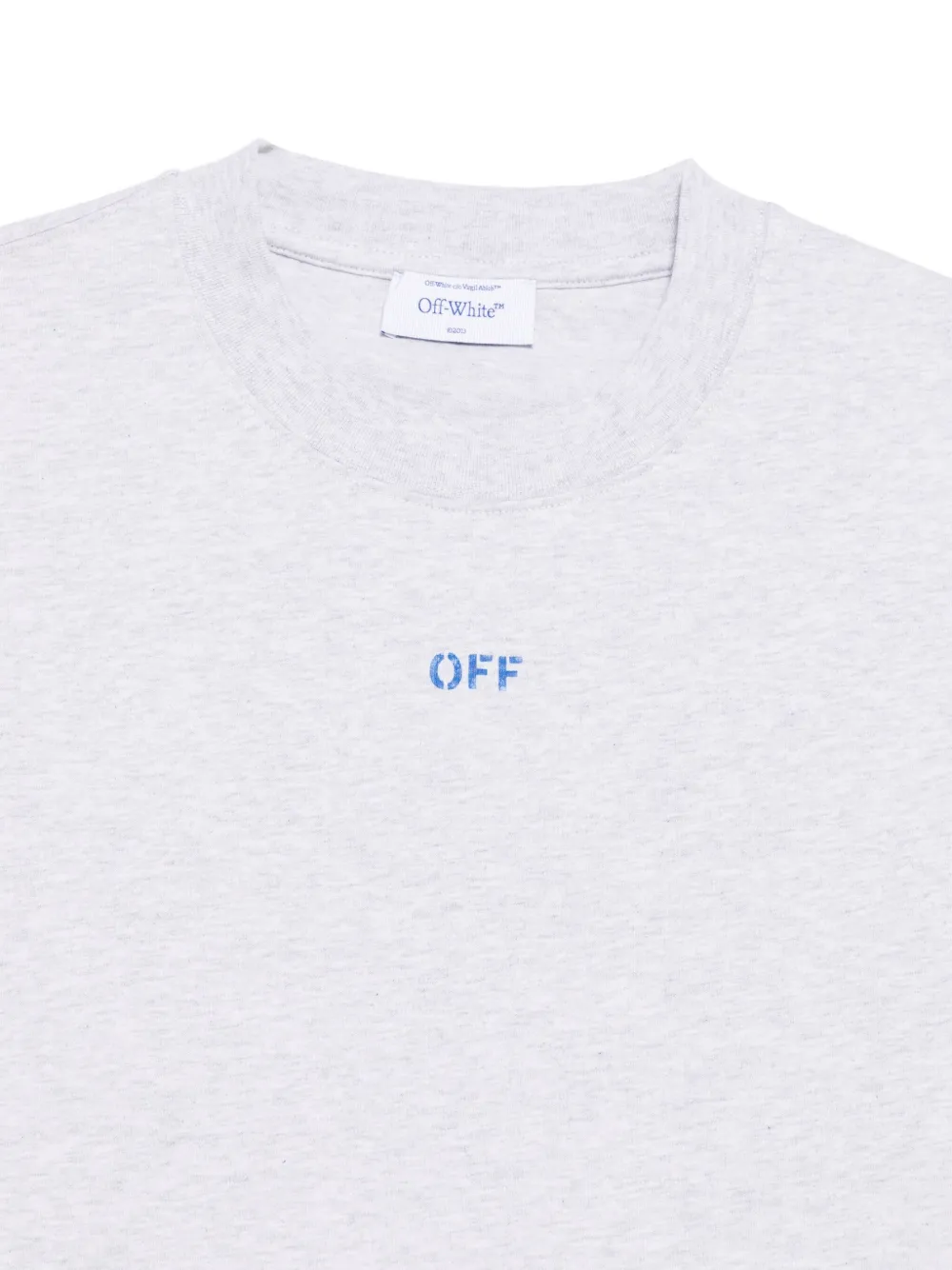 Off-White T-shirt met ronde hals Grijs