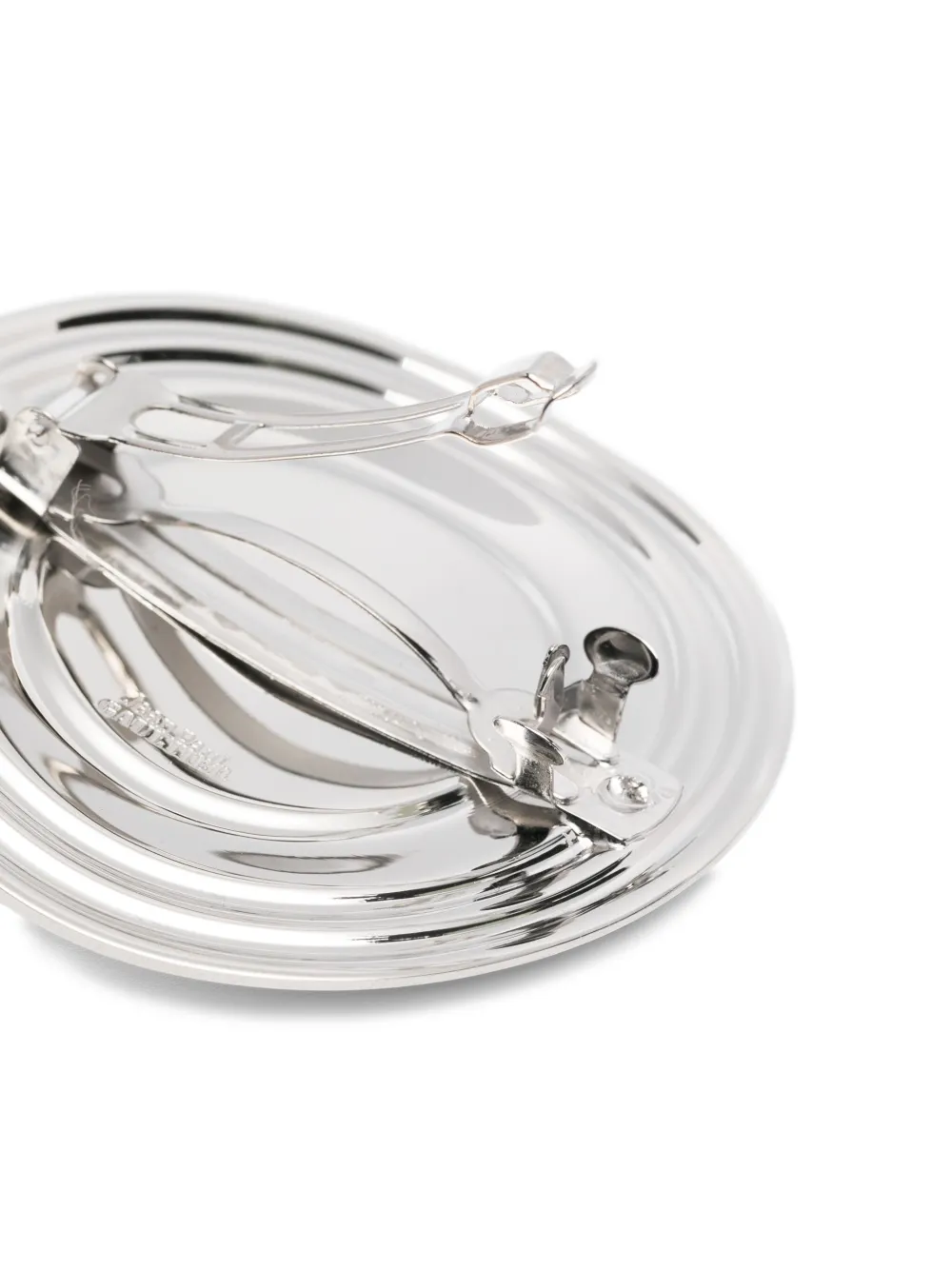 Jean Paul Gaultier Logo-engraved Hair Clip In Metallic
