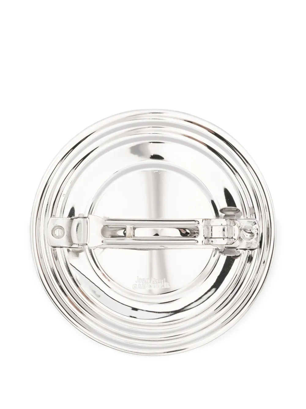 Jean Paul Gaultier Logo-engraved Hair Clip In Metallic