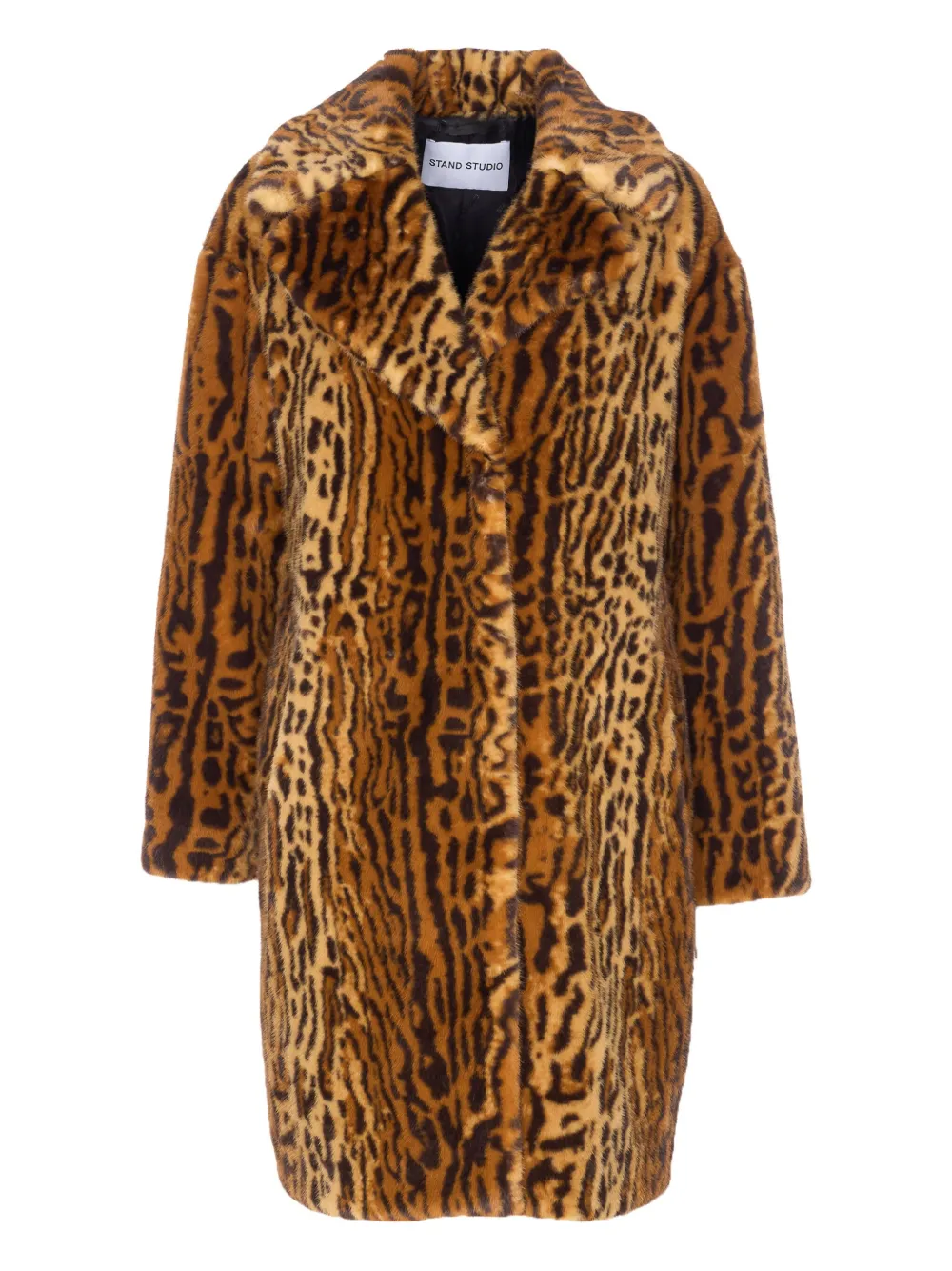 Stand Studio Camille Cocoon Coat In Brown